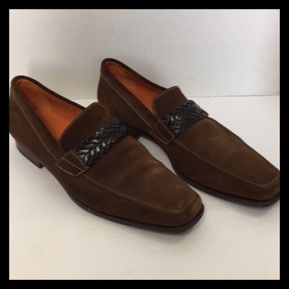 Suede Santoni Men Shoes